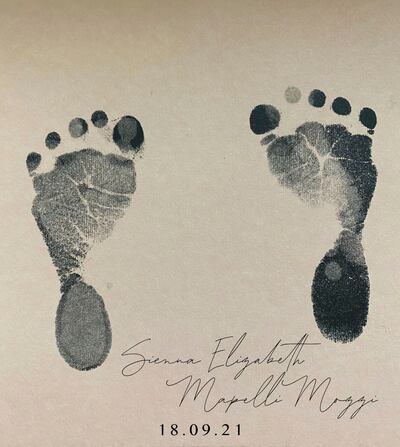 In a tweet on Friday, Princess Beatrice revealed the name alongside a picture of Sienna Elizabeth’s footprints. AP.