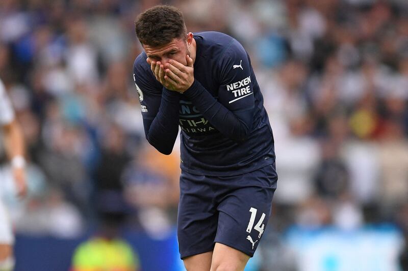 Aymeric Laporte – 7. Made a brave header to deny Koch. Took a few more knocks but continued and made a brilliant block to deny Raphinha after the Brazilian had run through. AFP