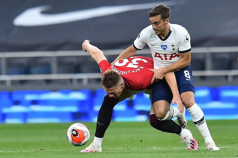 Harry Winks - 6: Industrious and hard-working in the face of a more dominant United midfield three. AFP