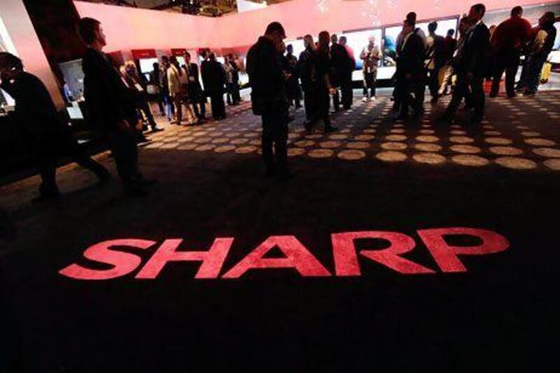 Big names such as Sharp will be present at the Abu Dhabi Electronics Shopper event. David Becker/Getty Images/AFP