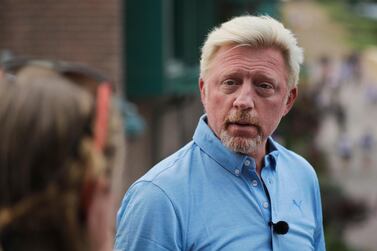 Boris Becker’s bankruptcy proceedings and tangled private life have kept him in the news. AP