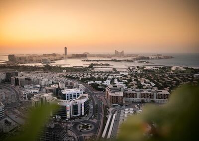 DUBAI, UNITED ARAB EMIRATES. 25 NOVEMBER 2020. 
Dubai skyline seen from Al Sufouh 2.
(Photo: Reem Mohammed/The National)

Reporter:
Section: