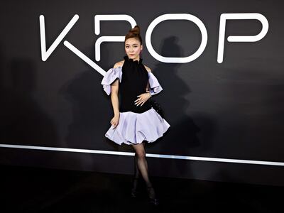 South Korean singer Luna poses made her Broadway debut in KPOP. Getty Images / AFP
