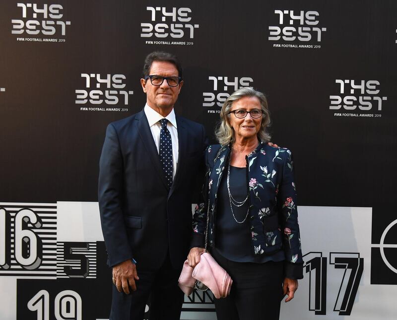 Fabio Capello attends The Best FIFA Football Awards 2019. Getty Images