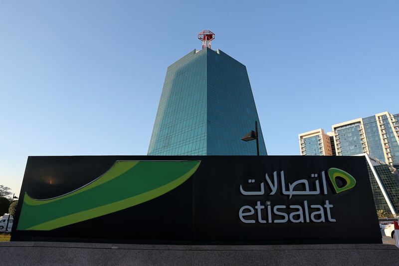Etisalat's brand value increased to $10.1bn, pushing it into the top 200 organisations on the Brand Finance Global 500 ranking this year. Pawan Singh / The National