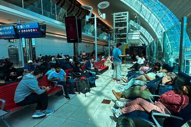 Authorities have told travellers not to come to Dubai International Airport unless absolutely necessary. AFP