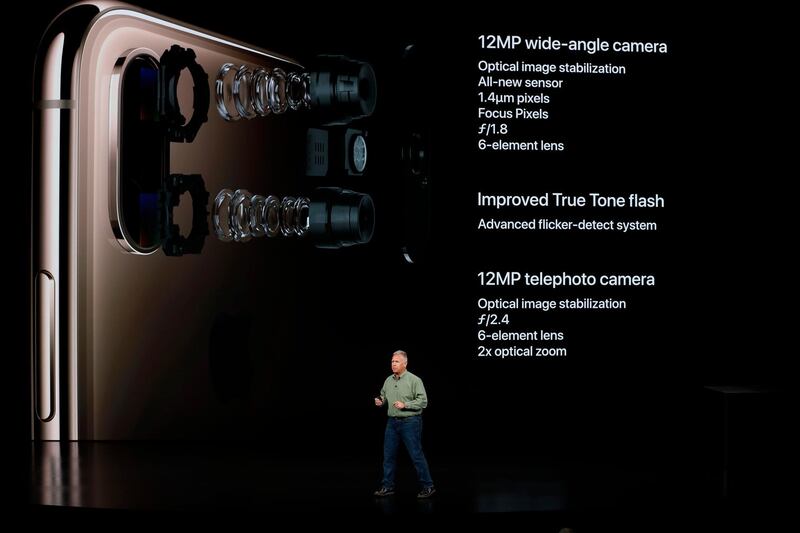 Philip Schiller speaks about the the new Apple iPhone XS. Reuters