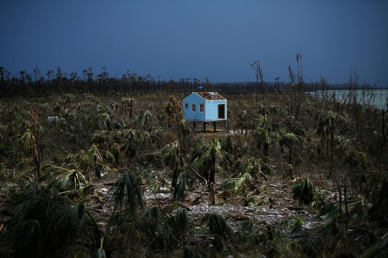 A destroyed house is seen in the wake of Hurricane Dorian in Marsh Harbour, Great Abaco, Bahamas.  Reuters