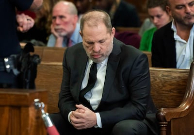Harvey Weinstein appears in court, Friday, Jan. 25, 2019,  in New York. A judge signed off Friday on changes to the legal team representing Weinstein in his rape and sexual assault case, allowing the film producer to swap out his bulldog New York City defense attorney for a four-person team that's full of courtroom star power. (Steven Hirsch/New York Post via AP, Pool)