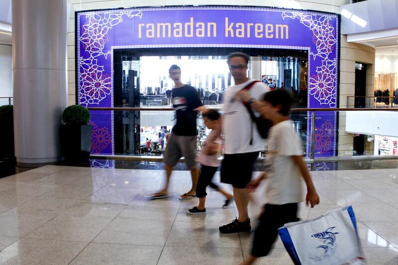 Ramadan was the most popular Google search term in the UAE this year, offering a sobering replacement to last year’s ‘Gangnam Style’. Sarah Dea / The National