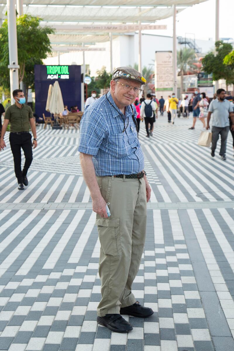 It all started in 1962, when Ronald Skiles visited his first expo in Seattle. Since then, he has been to 16. Photo: Expo 2020 Dubai