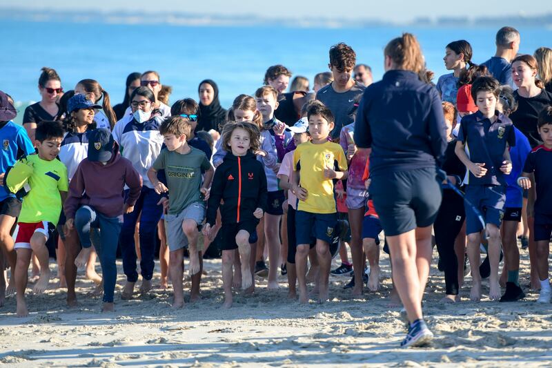 Organisers also hosted a fun run on the beach after it was cleared
