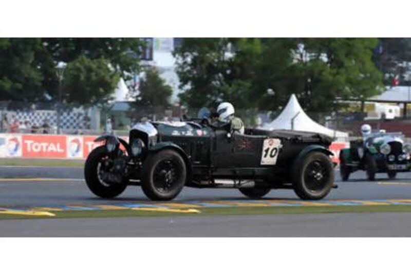 Martin Overington drove a Bentley Blower in the Le Mans Classic race  held last Sunday in the western France racing town. Overington describes it as "like a lorry".