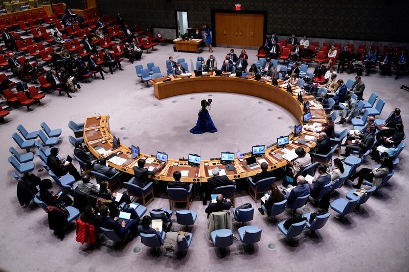 The UN Security Council approved a three-month extension of the UN Support Mission in Libya on April 29. AP Photo
