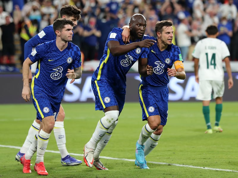 Romelu Lukaku scored Chelsea's opener against Palmeiras in the Fifa Club World Cup final at the Mohammed bin Zayed Stadium in Abu Dhabi. 