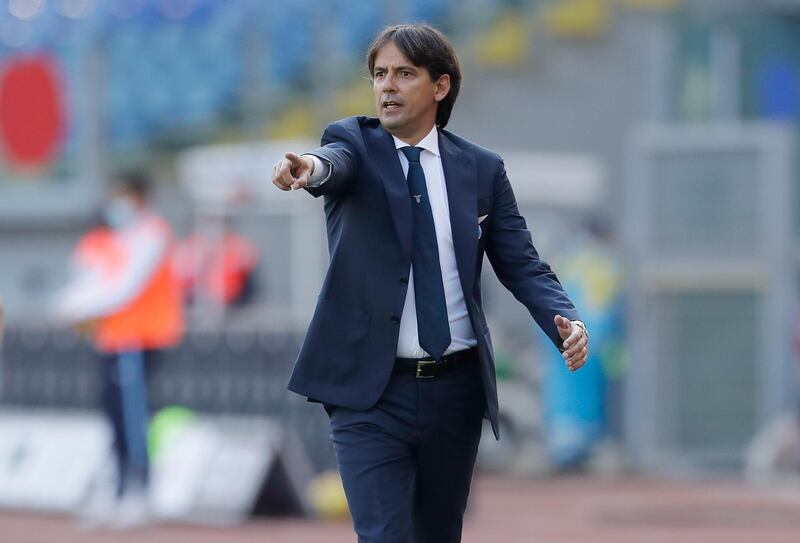 Lazio manager Simone Inzaghi. AP