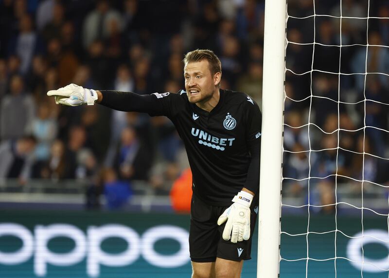 Simon Mignolet earns £71,000 a week at Bruges. EPA