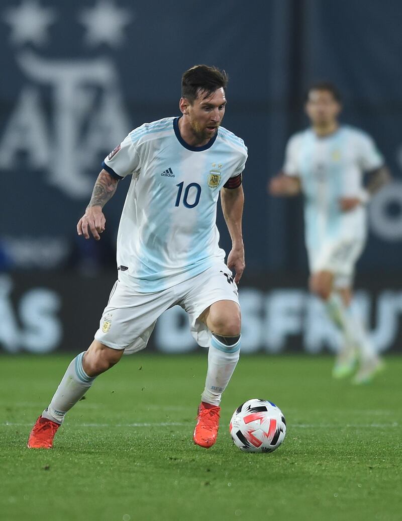 Argentina's Lionel Messi scored at the Estadio La Bombonera in Buenos Aires. Reuters