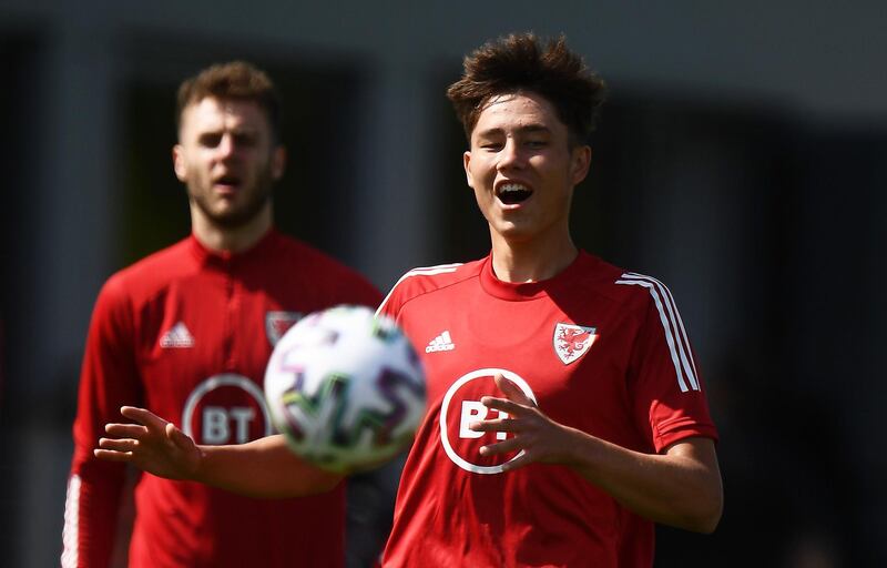 Rubin Colwill during training. Getty