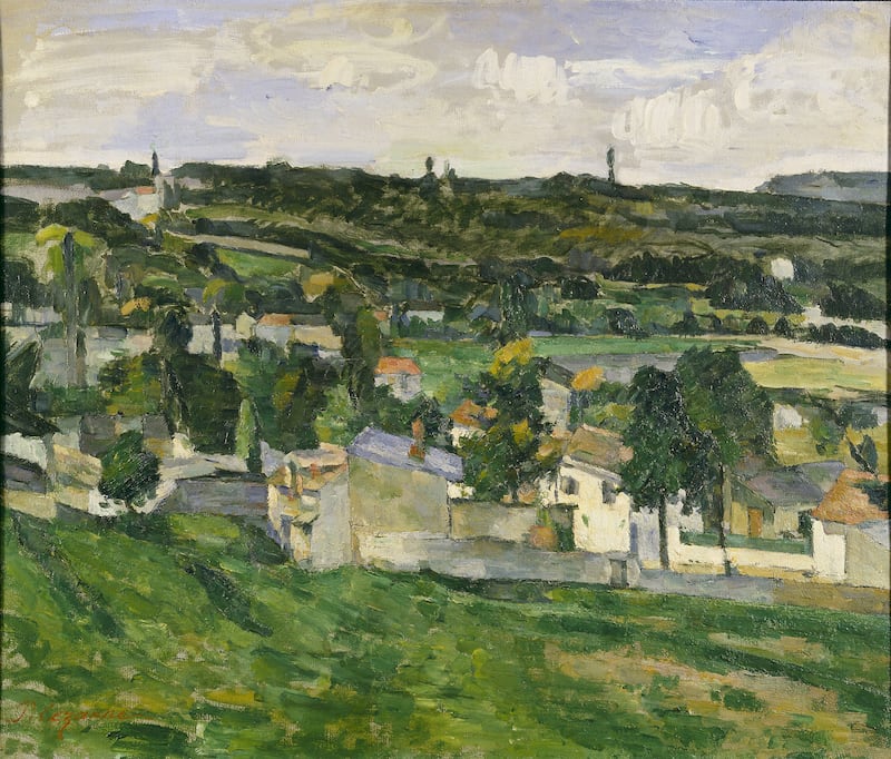 'View of Auvers-sur-Oise' by Cezanne. On New Year’s Eve 1999, the artwork was stolen from the Ashmolean Museum at University of Oxford in a theft UK police believe was stolen-to-order. Photo: Commons