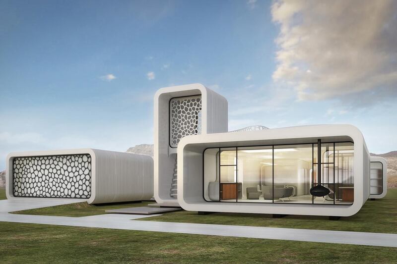 “The idea of 3D printing buildings was once a dream, but today it has become a reality,” Mohamed Al Gergawi, chairman UAE National Innovation Committee, said. A Chinese company had announced the construction of the world’s first 3D apartment building in January this year that is on display at the Suzhou Industrial Park in Jiangsu province. Courtesy UAE Innovation Committee