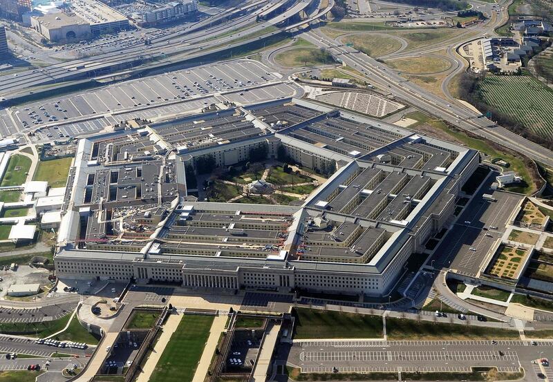 (FILES) In this file photo taken on December 26, 2011 shows the Pentagon building in Washington, DC.   A federal judge on February 12 temporarily blocked the US military from awarding a multibillion-dollar cloud computing contract to Microsoft, after Amazon claimed the process was tainted by politics. / AFP / STAFF
