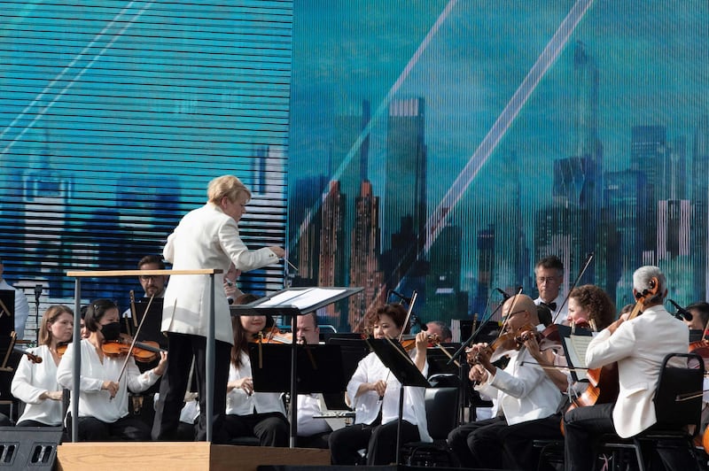 Marin Alsop and the New York Philharmonic. AFP