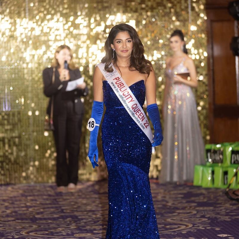 Lida Nasiri won Publicity Queen at the semi finals.