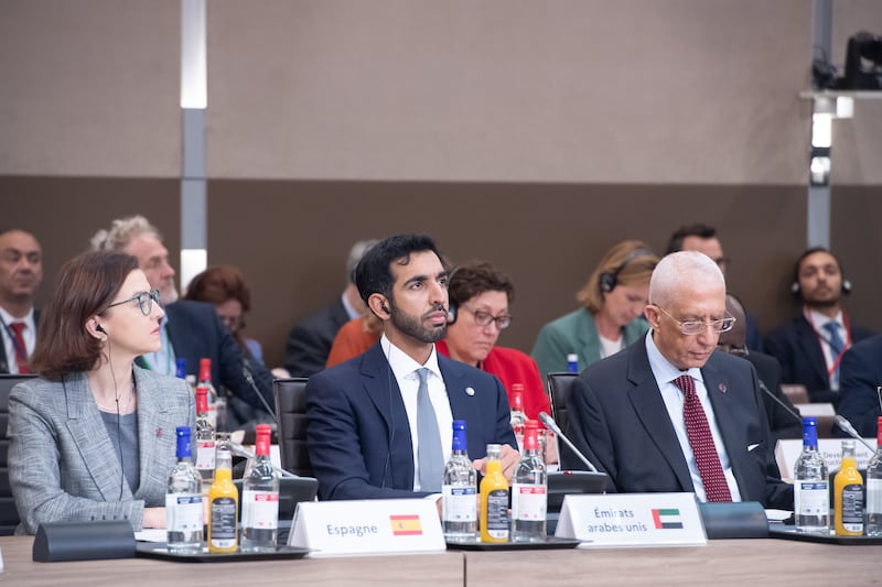 Sheikh Shakhboot bin Nahyan, Minister of State, represented the UAE in the international conference in support of those affected by the civil war in Sudan. Wam