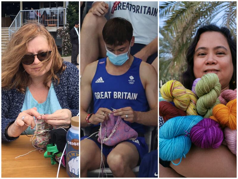 UAE's knitting community says there's been a surge of new crafters during the pandemic. Mel Wilson, Getty Images, Jocelyn Viernes