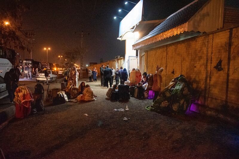 The earthquake forced residents to leave their homes on a night when the temperature was down to freezing. Reuters