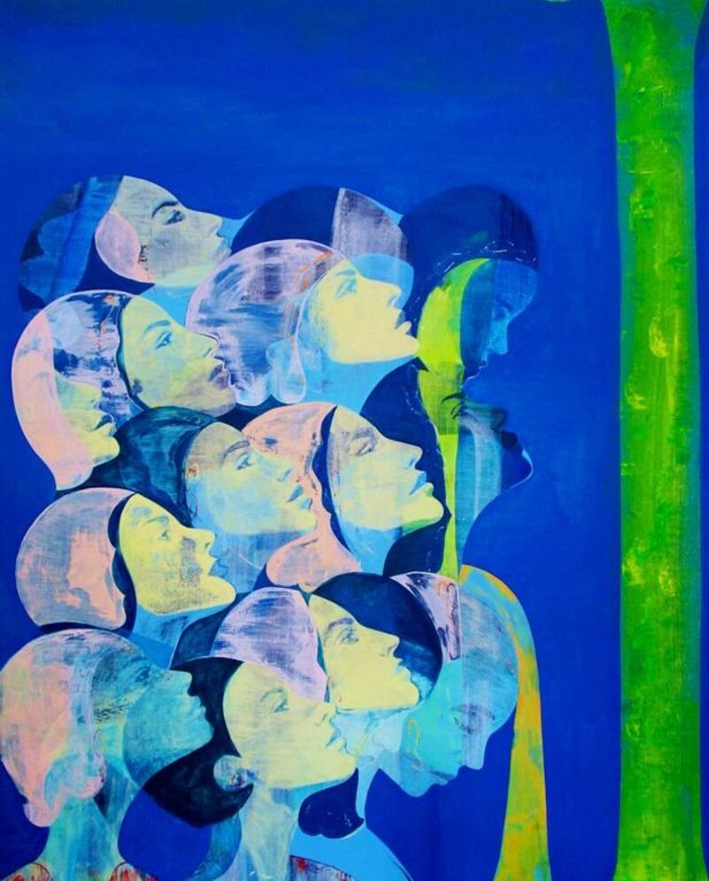 Untitled 6 by Essam Marouf - acrylic on linen. Courtesy Gallery Ward