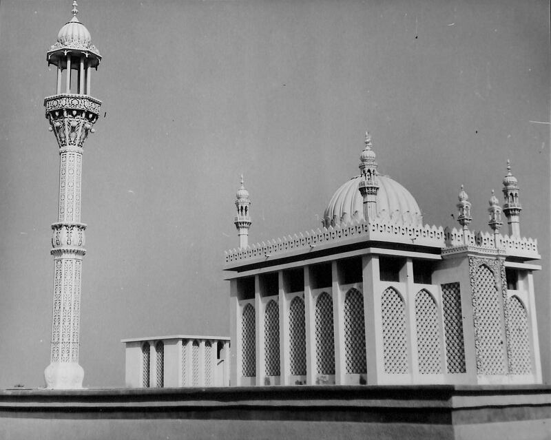 Old Sharjah Airport Mosque, which was located near the airport in Al Qasimia. It was demolished and Al Khayal Mosque was built at the same site. Photo: Sharjah Documentation and Archive Authority