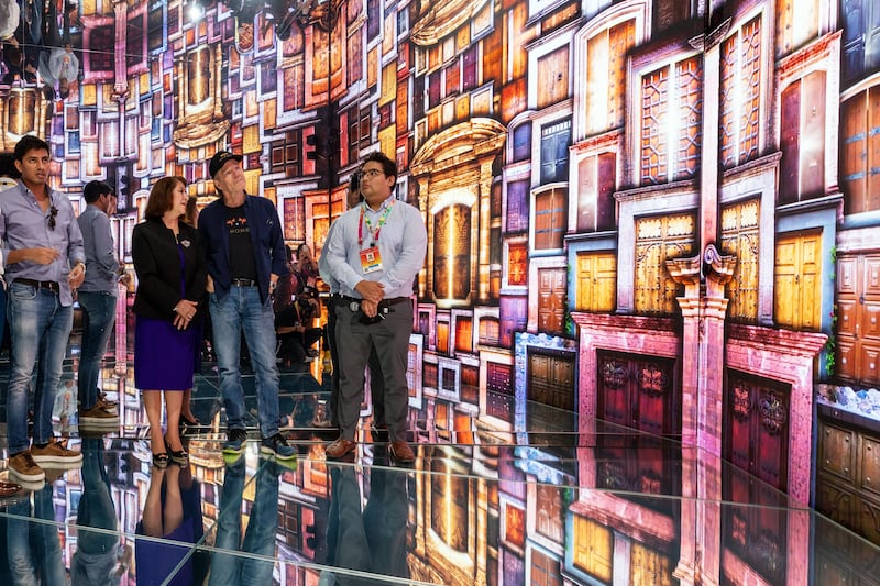 Actor Bryan Cranston visits the Mexico Pavilion at Expo 2020 Dubai. Suneesh Sudhakaran / Expo 2020 Dubai