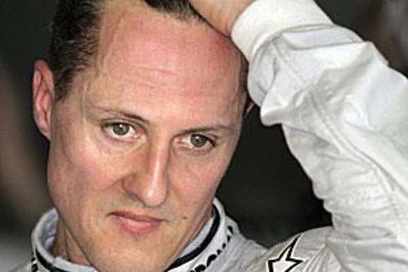 Michael Schumacher, of Mercedes, retired in Malaysia and just scraped a point in China.