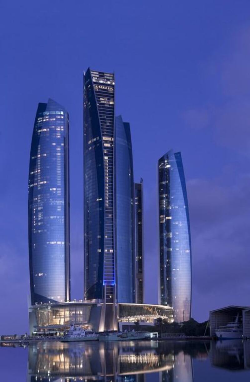 The 305-metre Etihad Tower 2 in Abu Dhabi has 80 floors. DBI Design (Pty Ltd)