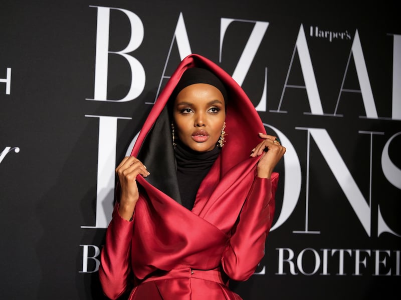 Halima Aden attends the 'Harper's Bazaar' celebration of 'Icons By Carine Roitfeld' during New York Fashion Week on September 6, 2019. Reuters