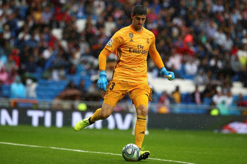 Real Madrid goalkeeper Thibaut Courtois in action. EPA