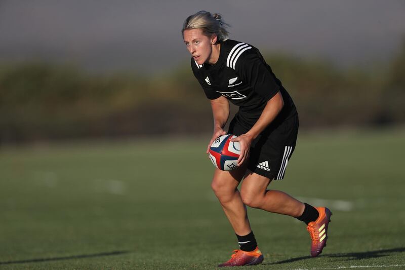 CHULA VISTA, CALIFORNIA - JULY 02: Kelly Brazier #22 of New Zealand runs upfield during the Women's Rugby Super Series 2019 match between the United States and New Zealand at the Chula Vista Elite Athlete Training Center on July 02, 2019 in Chula Vista, California.   Sean M. Haffey/Getty Images/AFP