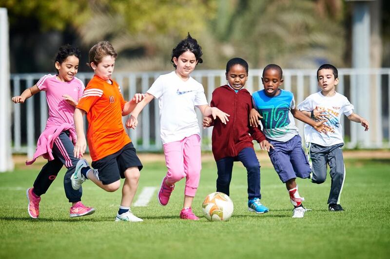 Zayed Sports City Holiday Camp is for children between the ages of 5 and 12. Courtesy Zayed Sport City