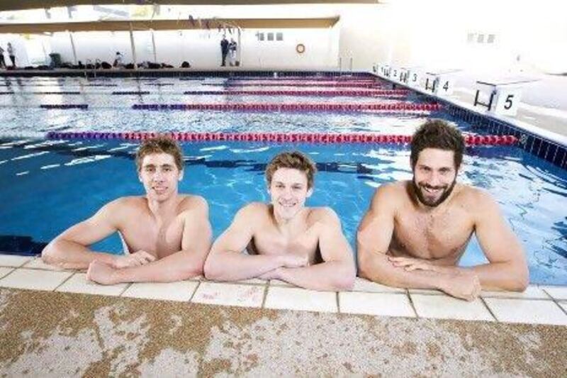 Stefan Sorak, left, left his native Serbia to train in Dubai.