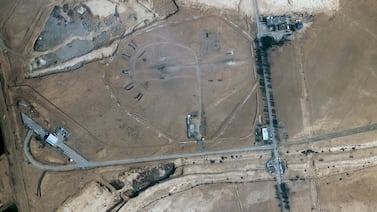 A missile defence site at Isfahan, Iran, photographed by Planet Labs on Monday, April 22. Satellite photos suggest an apparent Israeli retaliatory strike against a Russian-made air missile battery, contradicting denials by officials in Tehran. AP Photo
