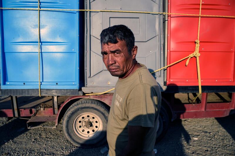 Central American migrants arrive at a temporary shelter in Irapuato, Guanajuato state, Mexico. AFP