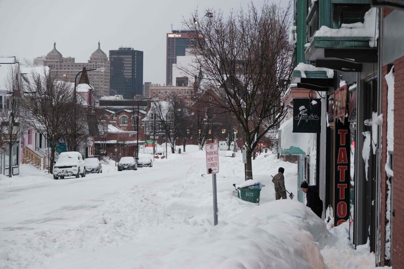 Buffalo bore the brunt of damage from a blizzard that stretched across vast parts of the US at the Christmas weekend. AFP
