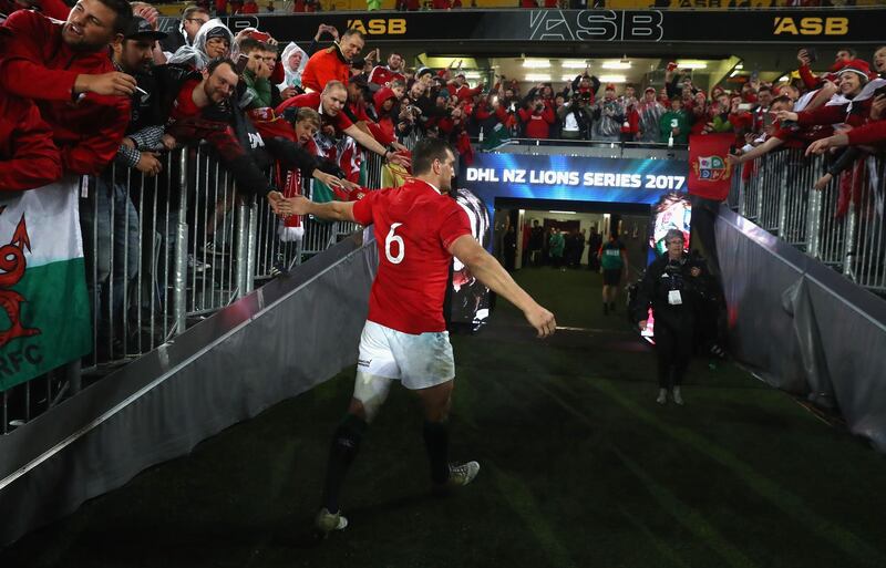 Warburton walks down the tunnel after the draw the final test 15-15 and tie the series during the Test match between the New Zealand All Blacks and the British & Irish Lions. Getty Images