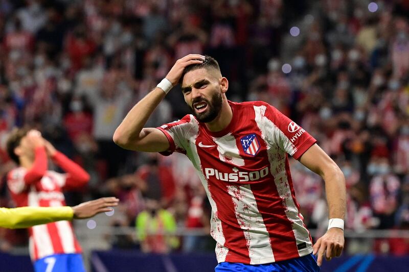 Yannick Carrasco - 6: The Belgian was another who started sloppily but improved. He was better going forward but was forced to temper his ambitions after the red card. AFP