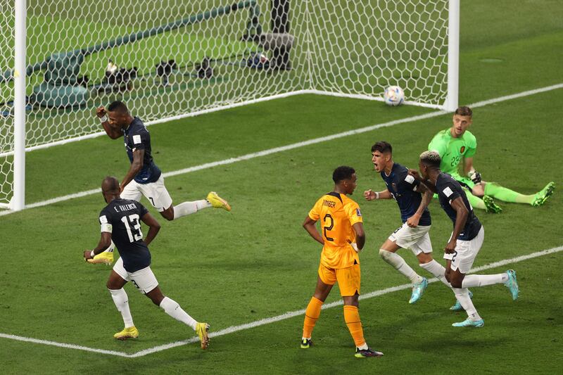 Pervis Estupinan celebrates before his goal was disallowed. AFP