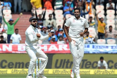Ravichandran Ashwin picked up five wickets in the second Test against England in Chennai. AFP