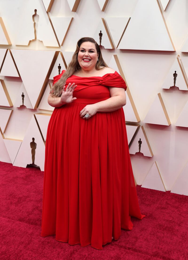 Chrissy Metz in custom Christian Siriano at the 92nd annual Academy Awards ceremony at the Dolby Theatre in Hollywood, California, USA, 09 February 2020. EPA