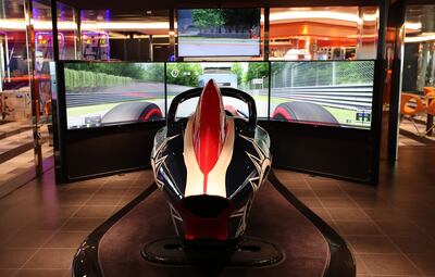 An F1 Simulator on the 'MSC Virtuosa'. Pawan Singh / The National